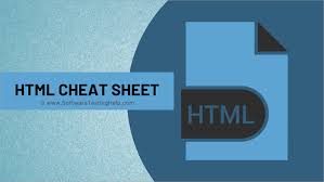 html cheat sheet quick guide to html