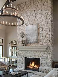 Stone Fireplace Wall