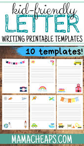 letter writing templates for kids 10