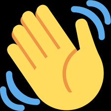 👋 winkende Hand Emoji, Winken-Emoji, Hallo-Emoji, Tschüss-Emoji