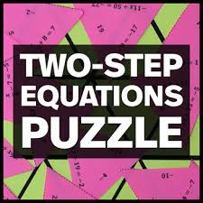 solving two step equations puzzle