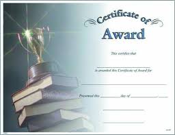 50 Pack Award Certificate Paper Embellished Blue Gold Foil Border