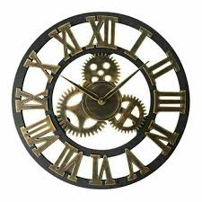 50cm Large Round Wall Clock Vintage