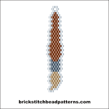 Brick Stitch Bead Patterns Journal Paint Brush Earring Free