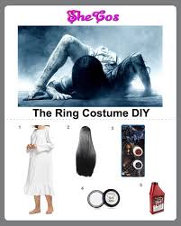 scary samara the ring cosplay