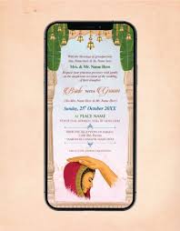 simple hindu wedding card design best