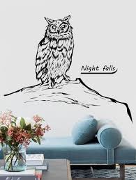 Owl Print Wall Sticker Shein