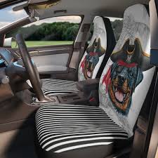 Rottweiler Pirate Car Seat Covers