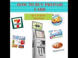 prepaid card in 7 11 ibon machine