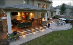 Concrete Patio And Wood Deck
