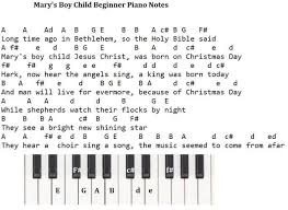 Classical sheet music for piano pdf download Mary S Boy Child Tin Whistle And Piano Letter Notes Irish Folk Songs
