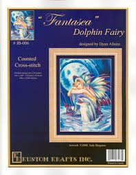 Cross Stitch Chart Fantasea Dolphin Fairy Kustom Krafts