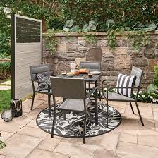 Roth Stackable Steel Patio Chair Dark