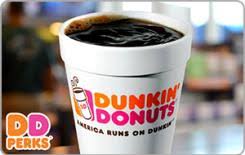 free dunkin donuts 10 gift card