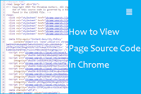 how to view source code in chrome 2