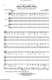 Bayu, Bayushki, Bayu sheet music for choir (SATB: soprano, alto, tenor,  bass)