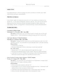 Objective Resume Bilingual Customer Service Of Sample Objectives For