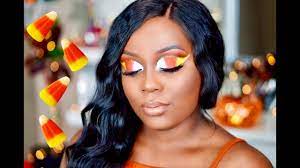 candy corn inspired makeup tutorial