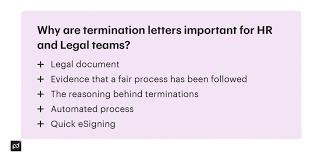 an employee termination letter