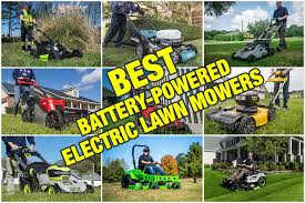 best battery powered lawn mowers for