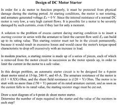 1 design of dc motor starter in order