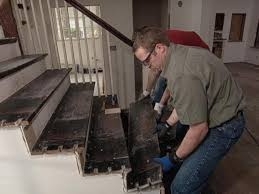 How to cover concrete steps with wood farmhouse on boone how to remove concrete steps attached house mycoffeepot. How To Replace Staircase Treads How Tos Diy