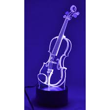 aim gifts aim5330 violin acrylic 3d l
