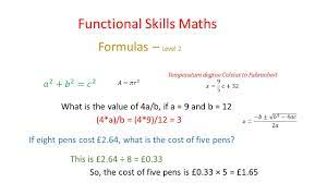 functional skills mathematics level 2
