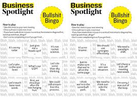 Bullshit Bingo Business Spotlight