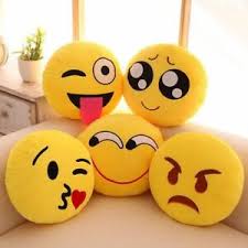Details About 13 Inch Cute Emoji Emoticon Cushion Pillow Round Yellow Stuffed Plush Soft Toys