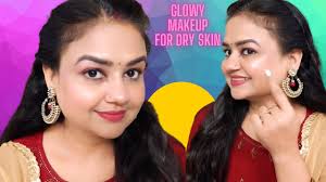 easy glowy party makeup for dry skin