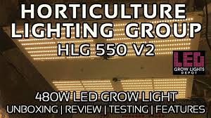 Horticultural Lighting Group Hlg 550 V2 Review Led Grow Lights Lighting Diodes