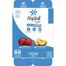 yoplait light fat free yogurt pack 8
