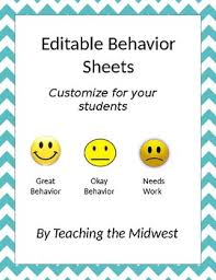 Faces For Behavior Chart Worksheets Teaching Resources Tpt
