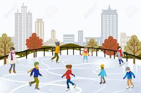 People Ice Skating On Urban Ice Rink Royalty Free SVG, Cliparts, Vectors,  And Stock Illustration. Image 24080694.