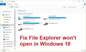 Mar 11, 2021 · partition windows 10; Fix File Explorer Won T Open In Windows 10 Techcult