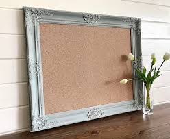 Framed Cork Board Organizer Pinboard