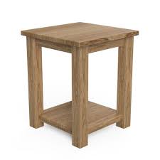 Quercus Solid Oak Tall Side Table Con