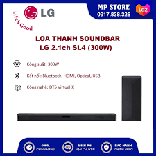 Nơi bán [CHÍNH HÃNG] Loa Thanh Soundbar LG 2.1 SL4 (300W) | Hàng chính hãng  bảo hành 12 tháng | Loa tivi hay nhất trong tầm giá giá rẻ 1.950.000₫