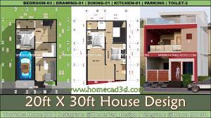 20x30 House Design 3bhk Two Story