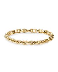 Men's miami cuban link bracelet 14k gold plated cz 8 inch hip hop style 10mm. Gold Link Bracelet Neiman Marcus