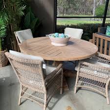 solid timber outdoor dining table