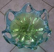 Green Murano Glass Bowl 1950s