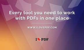 ilovepdf pdf tools for pdf