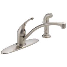 single handle low arc kitchen faucet