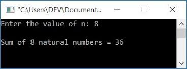 c program to add n numbers