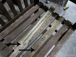 Wood Slat In An Outdoor Chair