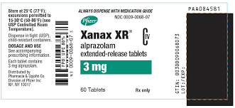 Xanax Xr Civ Alprazolam Extended Release Tablets