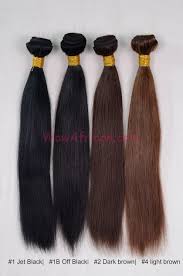 Colored 1 1b 2 3 4 5 Straight Virgin Brazilian Hair Weave 4pcs Bundle Wb234