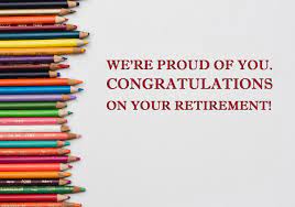 retirement messages for teachers and
